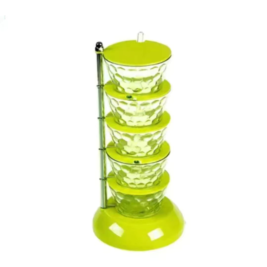 Rotating Vertical Spice Rack + Spoons