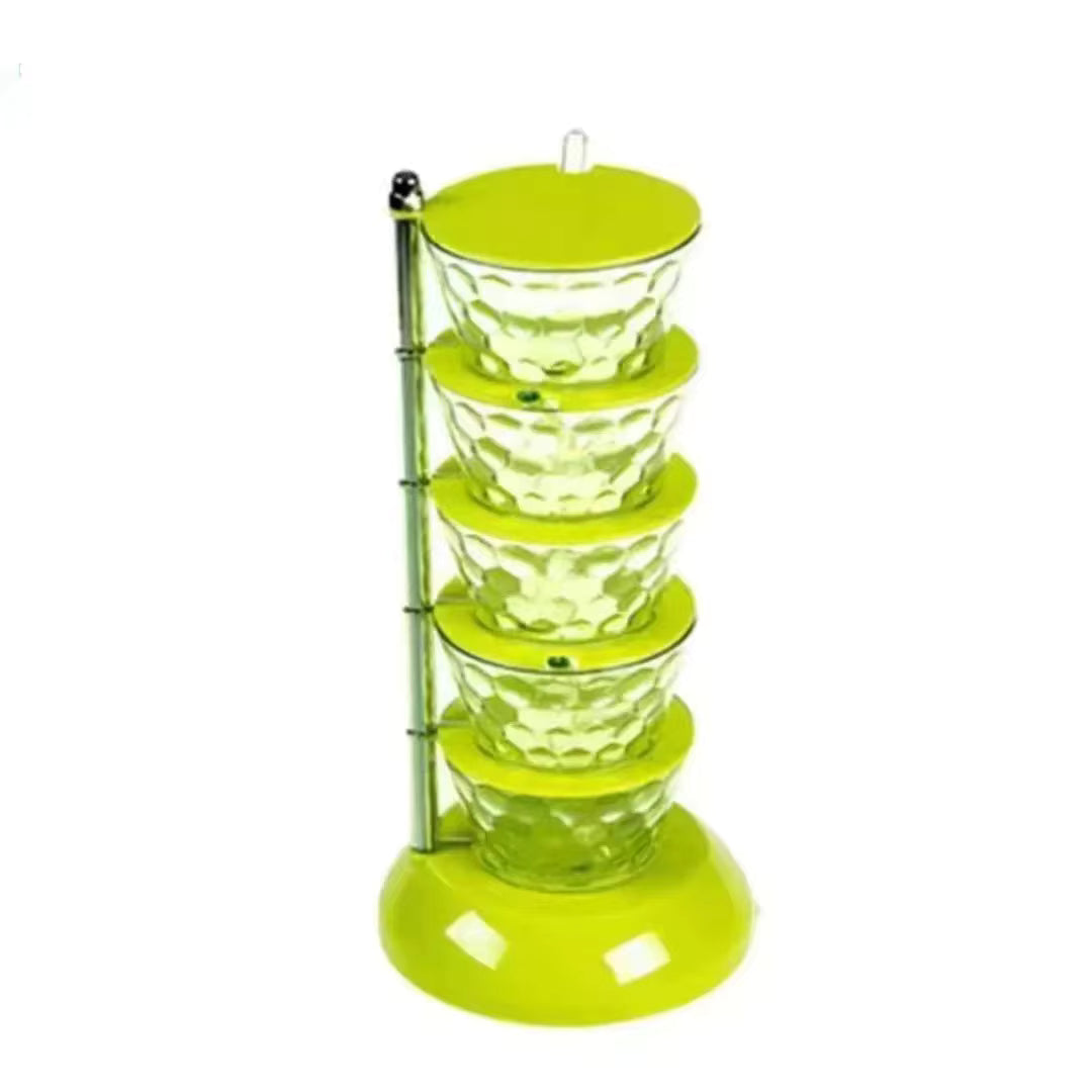 Rotating Vertical Spice Rack + Spoons