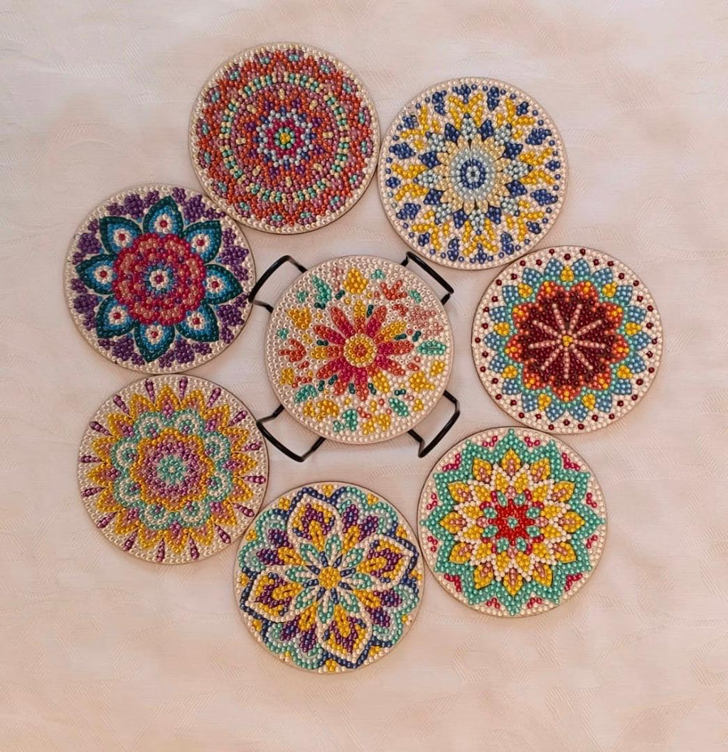 Cups Coasters - Mandala - Design 4