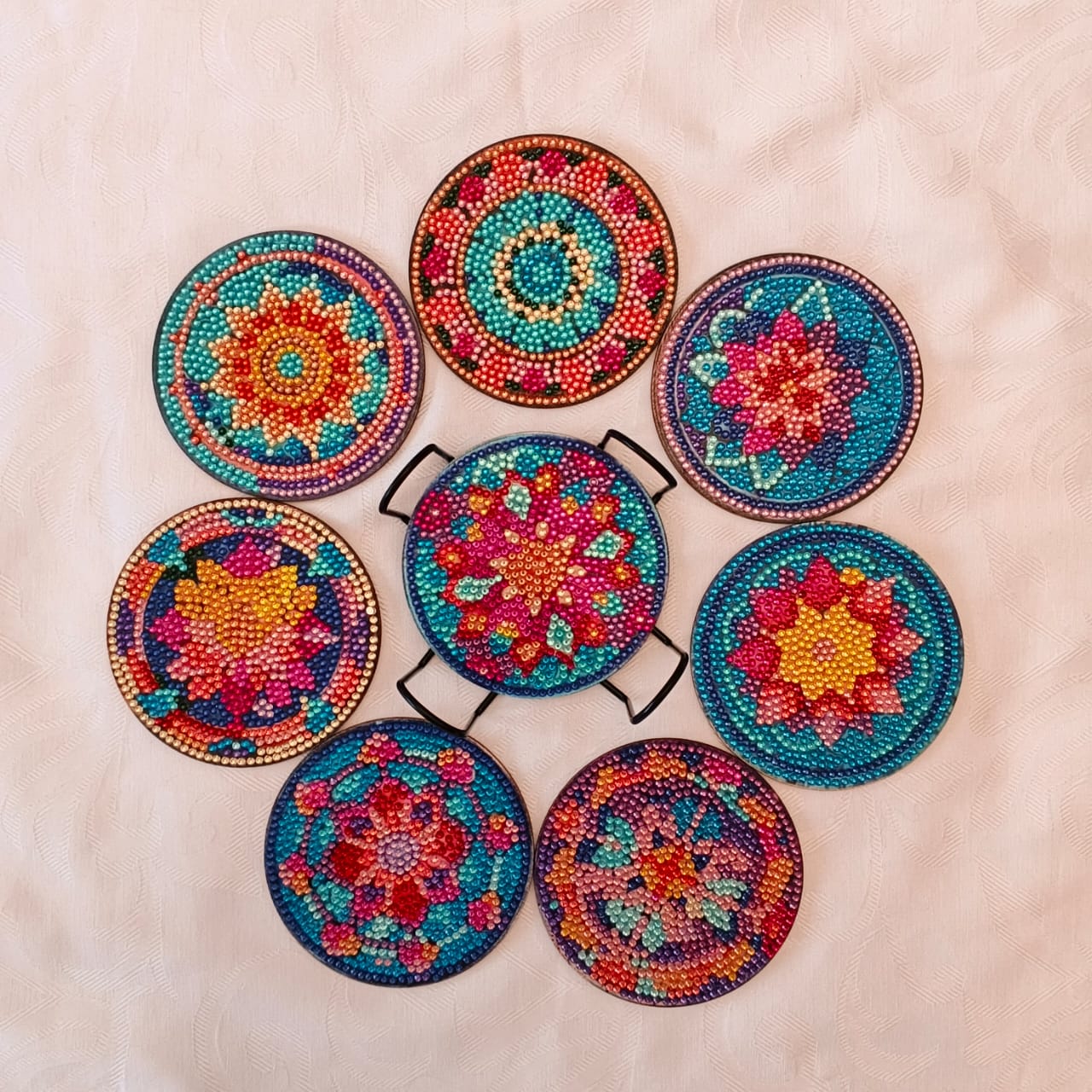 Cups Coasters - Mandala - Design 2